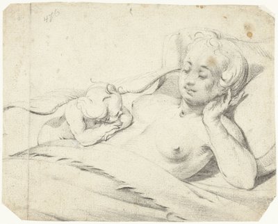 Venuše v posteli s pozorováním Amor od Gerard ter Borch (I)
