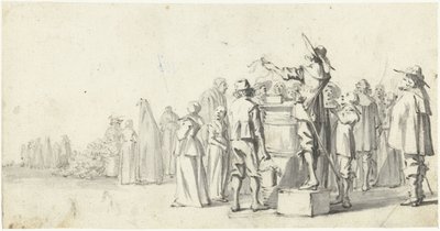 Hlasatel na náměstí od Gerard ter Borch (II)