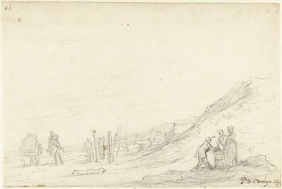 Plážová krajina od Gerard ter Borch (II)