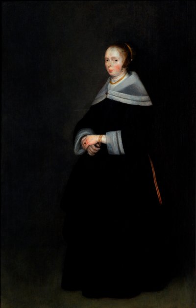 Dánština:  Dameportræt Portrét dámy od Gerard ter Borch