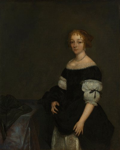 Portrét Aletty Pancrasové (1649-1707). od Gerard ter Borch