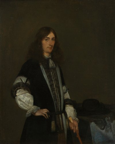 Portrét Françoise de Vicq (1646-1707). od Gerard ter Borch