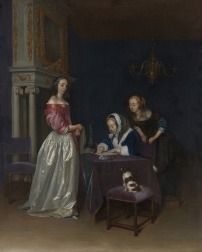 Curiosity, asi 1660-62 od Gerard ter Borch
