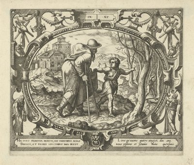 Muž ve věku devadesáti let Ten Ages of Man (název série) od Gerard van Groeningen