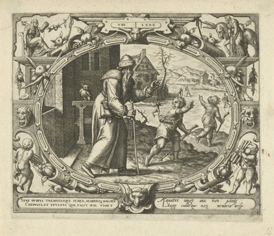 Muž ve věku osmdesáti let Ten Ages of Man (název série) od Gerard van Groeningen