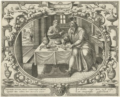 Muž ve věku padesáti let Ten Ages of Man (název série) od Gerard van Groeningen