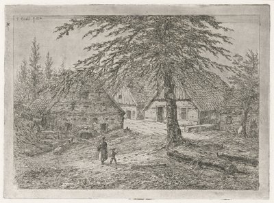 dvůr Pila v Bentheimu od Gerardus Emaus de Micault