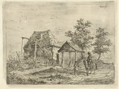 Kavalerista na farmě Koňský dělostřelec a farmář od Gerardus Emaus de Micault