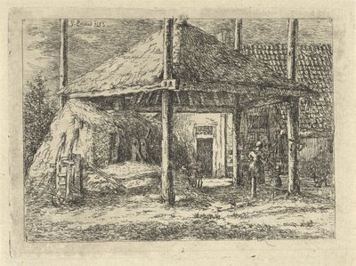 Kupka sena Střecha kupky sena v Pernis od Gerardus Emaus de Micault