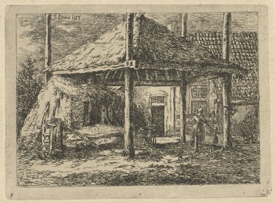 Kupka sena Střecha kupky sena v Pernis od Gerardus Emaus de Micault