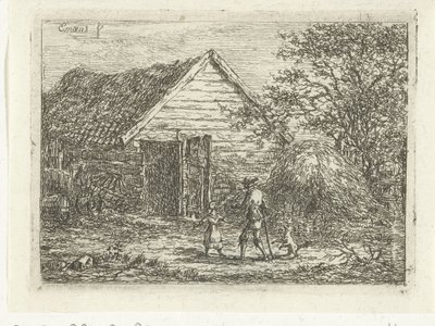 Lovec na travnaté chatě Nikdo sem nesmí od Gerardus Emaus de Micault