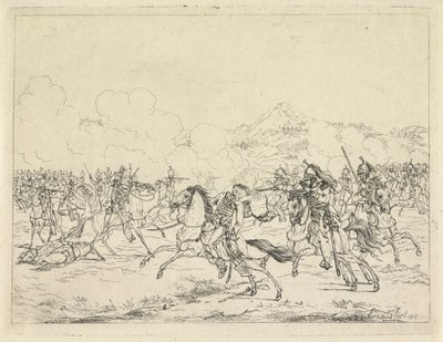 Smrt Fredericka Viléma z Brunswijku, 1815 od Gerardus Emaus de Micault