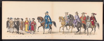 Maškaráda leidenských studentů, 1875 (deska 15) Maškaráda pořádaná členy leidenského studentského sboru 15. června 1875 na oslavu 300. výročí Leidsche Hoogeschool, zobrazující Leidsche Hoogeschool, vyobrazenou v od Gerardus Johannes Bos