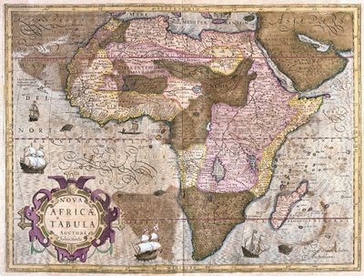 Afrika (rytina od Gerardus Mercator