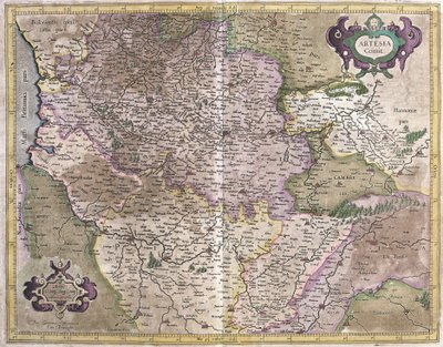 Artois, Francie (rytina od Gerardus Mercator