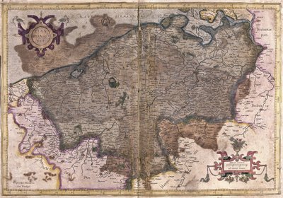 Belgie (rytina od Gerardus Mercator