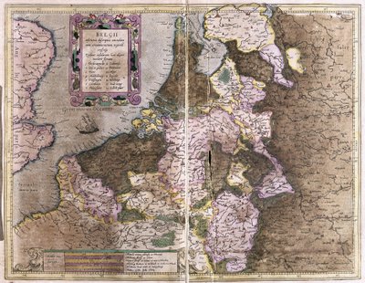 Belgie (rytina od Gerardus Mercator