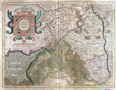Anglie a Skotsko (rytina od Gerardus Mercator
