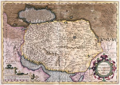 Irák a Afghánistán (rytina od Gerardus Mercator