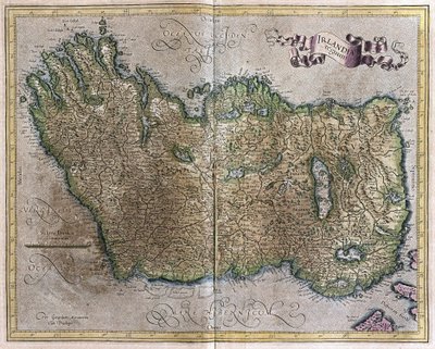 Irsko od Gerardus Mercator
