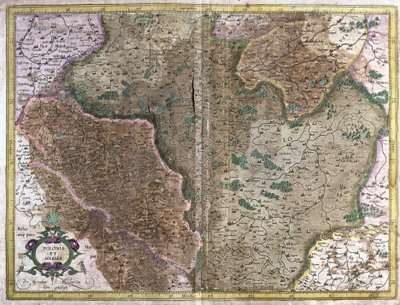 Polsko (rytina od Gerardus Mercator