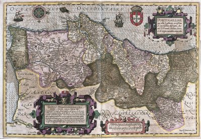 Portugalsko (rytina od Gerardus Mercator