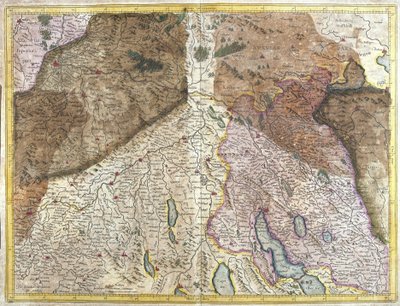 Švýcarsko (rytina od Gerardus Mercator