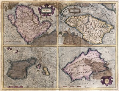 Britské ostrovy (rytina od Gerardus Mercator