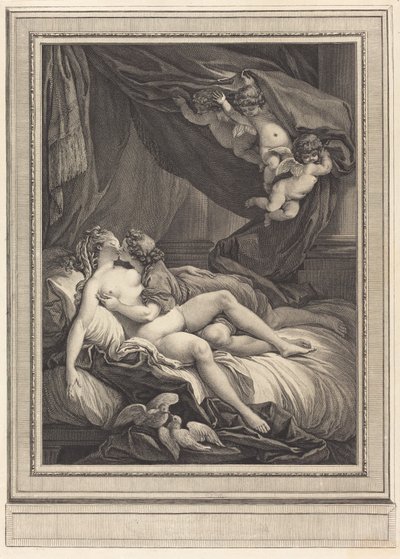 Venuše a Adonis. od Geraud Vidal