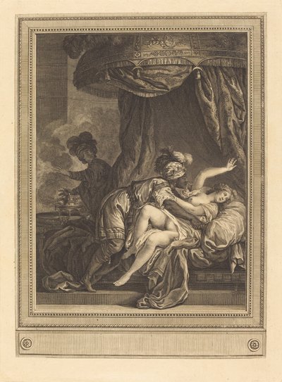 Král Etiopie od Geraud Vidal after Charles Monnet