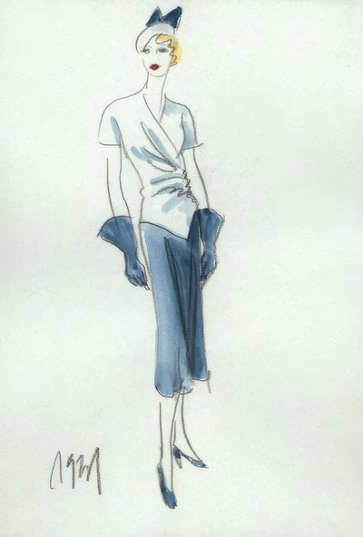 Dámská móda 1931, sukně a halenka / G. Hartung od Gerd Hartung
