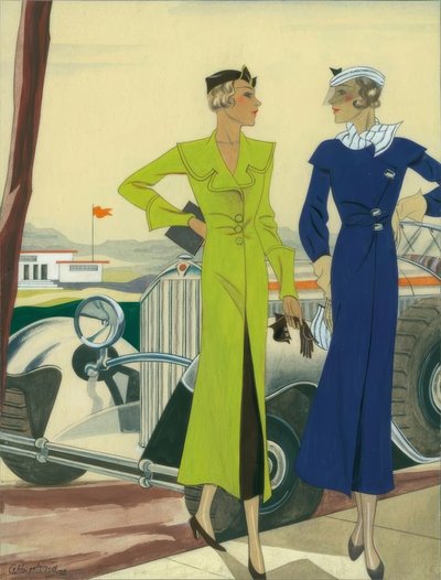 Dámská móda 1932 / autokabáty / Gerd Hartung od Gerd Hartung