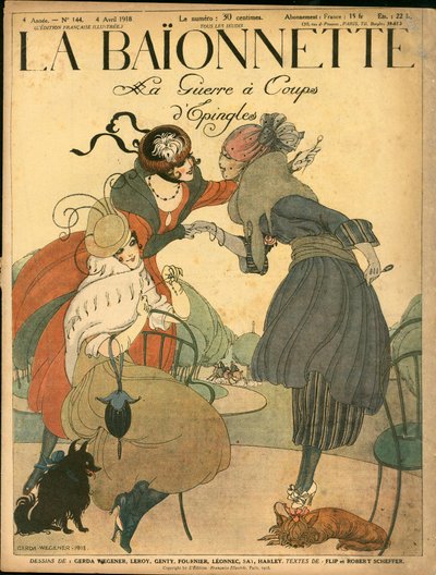 Obálka knihy "La Baionnette", Satirical en Colours od Gerda Marie Frederike Wegener