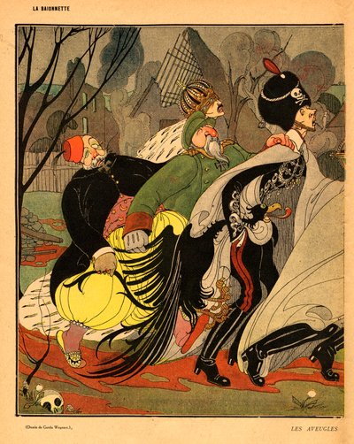 Baionette, satirický v barvách od Gerda Marie Frederike Wegener