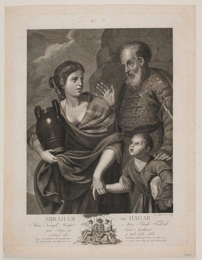 Abraham a Hagar od Gerhard Ludvig Lahde