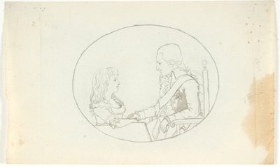 Korunní princ Frederik s korunním princem (Kr. VIII) od Gerhard Ludvig Lahde