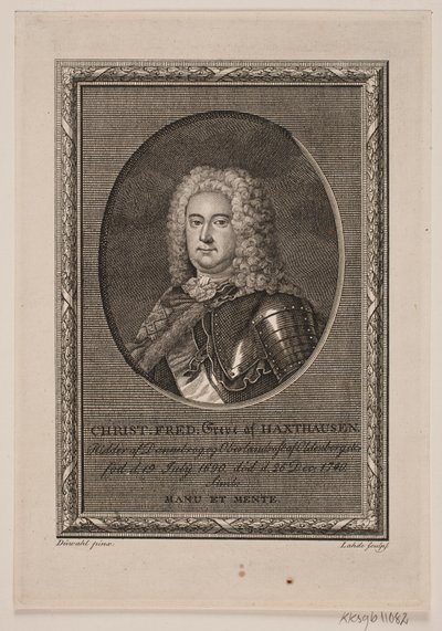 Dánsky: Christian Frederik hrabě z Haxthausenu od Gerhard Ludvig Lahde