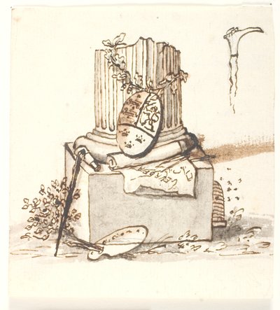 Rozbitý sloup od Gerhard Ludvig Lahde