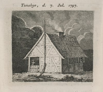 Dům s hromosvodem od Gerhard Ludvig Lahde