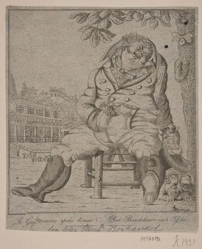 Gastronom po večeři od Gerhard Ludvig Lahde