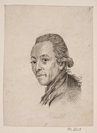 Portrét malíře A. Graffa od Gerhard Ludvig Lahde