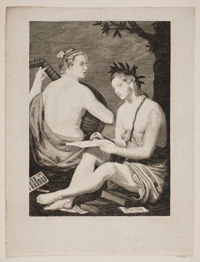 Terpsichore a Kalliope od Gerhard Ludvig Lahde