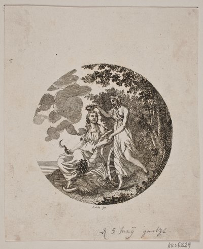 Titulní viněta pro Flora of Denmark a Holstein od Gerhard Ludvig Lahde