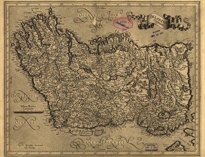 Irlandiae regnum. LOC 99446223 od Gerhard Mercator