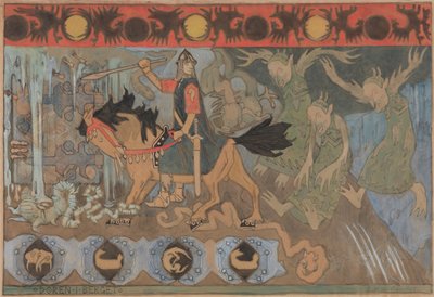Dveře ve skále, 1895. od Gerhard Munthe