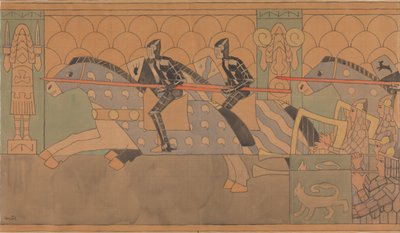 Folklorní kresba, 1895-1898. od Gerhard Munthe