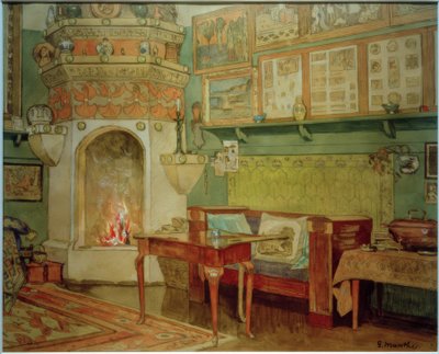 Interiér "Leveld" obývací pokoj od Gerhard Peter Frantz Vilhelm Munthe