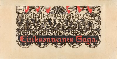 Für Snorre Sturlason, Königssagas, Kristiania 1899 od Gerhard Munthe