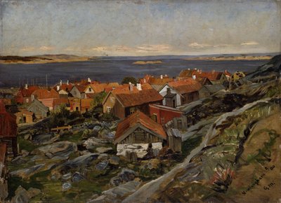 Pohled na Nevlunghavn od Gerhard Munthe