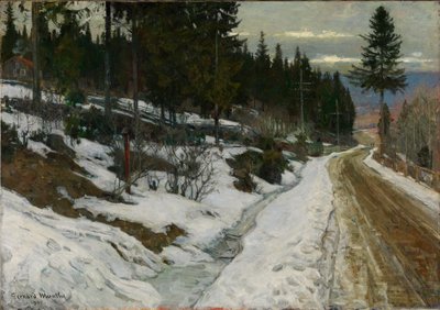 Zima v Nittedalu od Gerhard Munthe